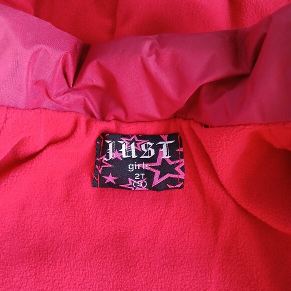 Girls Puffer Jacket Size 2T Ruby Red - Picture 3 of 4